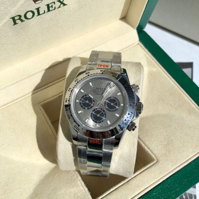 ROLEX Daytona 904L Steel Self-produced Movement Original Bezel Grey with Black Watch